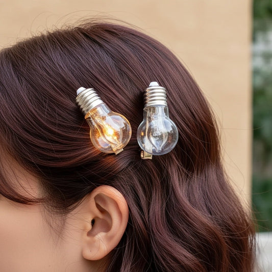 Luminous Bulb Creative Hairpin