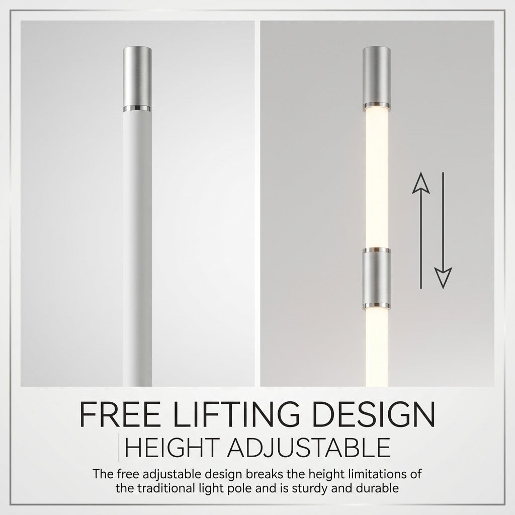 Lumi Minimal LED Slide-Open Floor Lamp