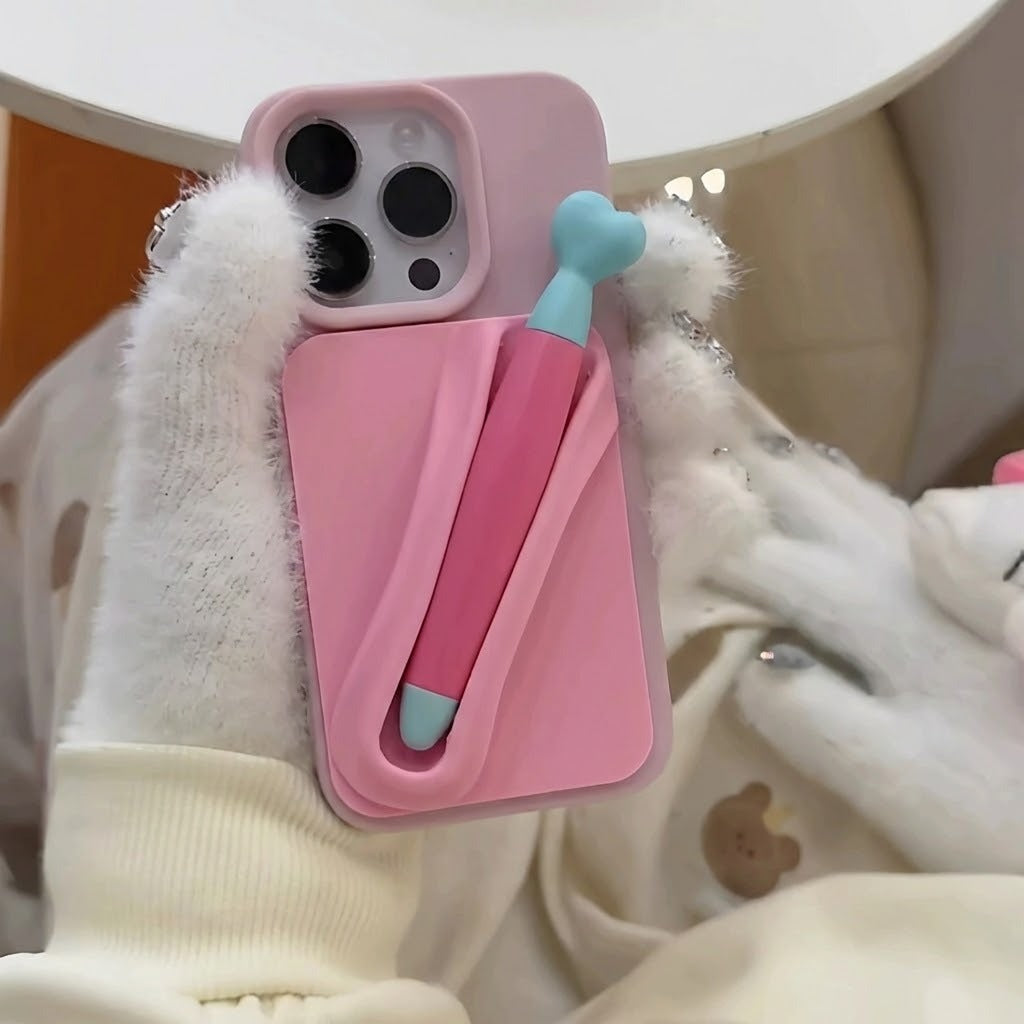 Stylus Holder Cute iPhone Case