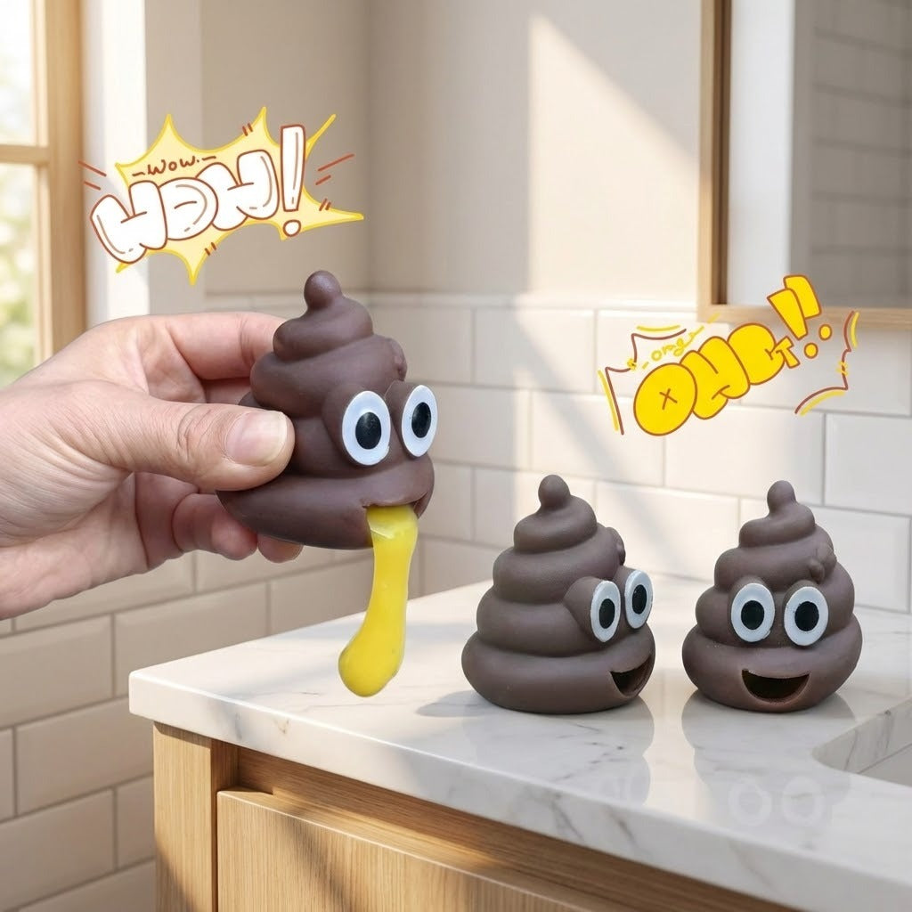 Squeeze & Release Poop Shape Stress Reliever Toy