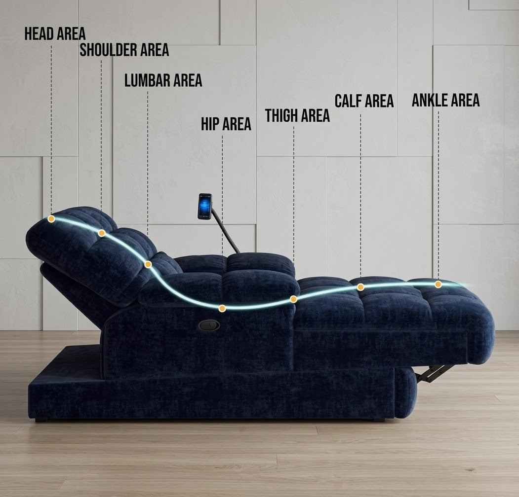 Electric Recliner Chaise Cloud Lounge Sofa