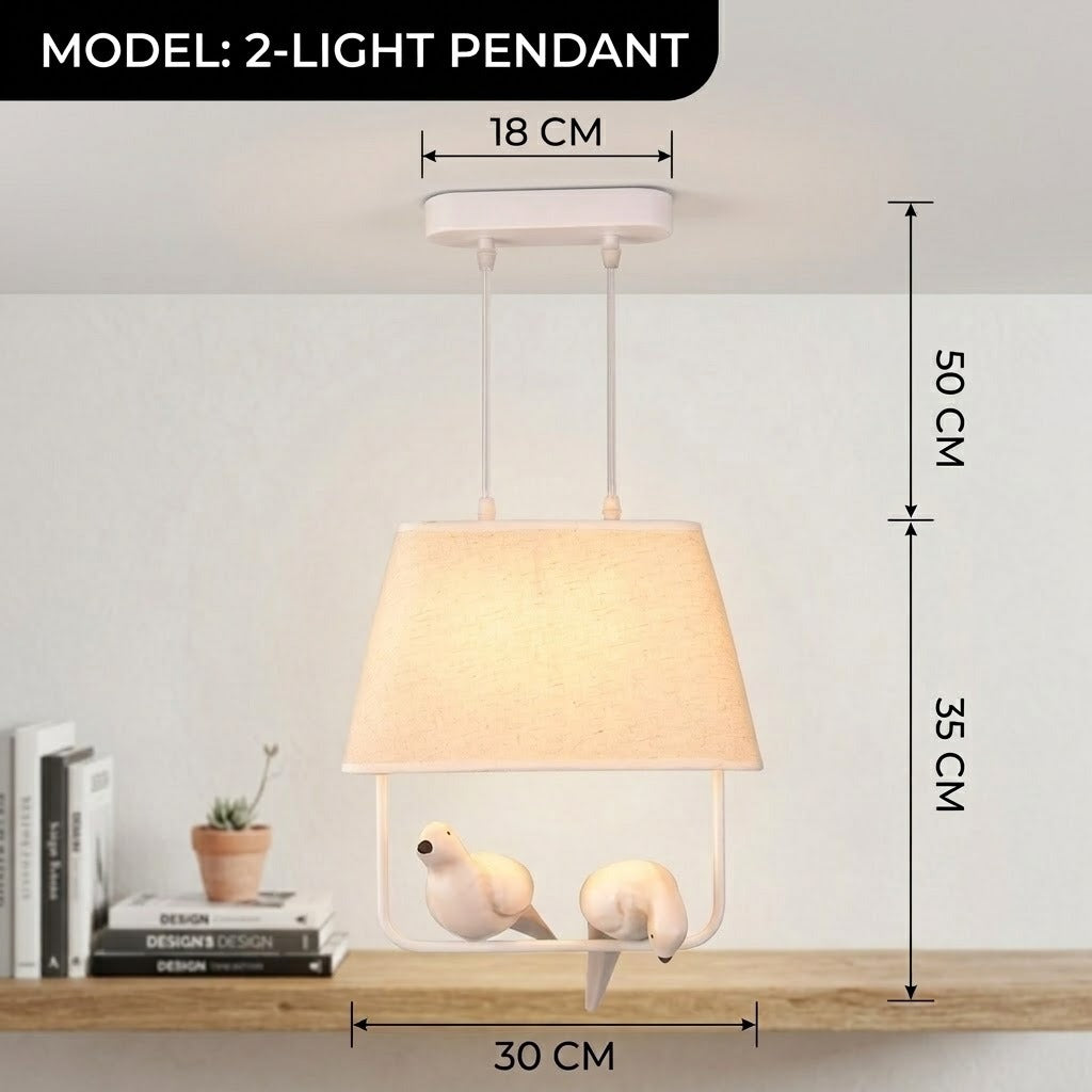 Resin Birds Pendant Retro Lights