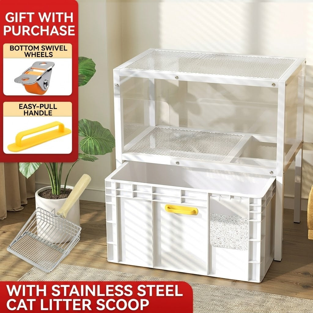 Hidden Cat Litter Box Furniture Cabinet