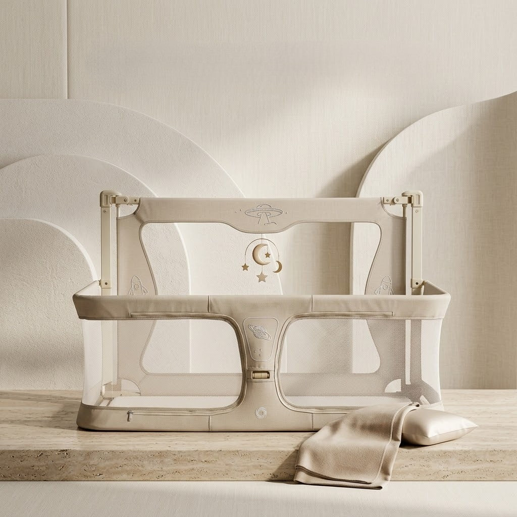 Baby Comfy Safety Lightweight Bed Side Crib
