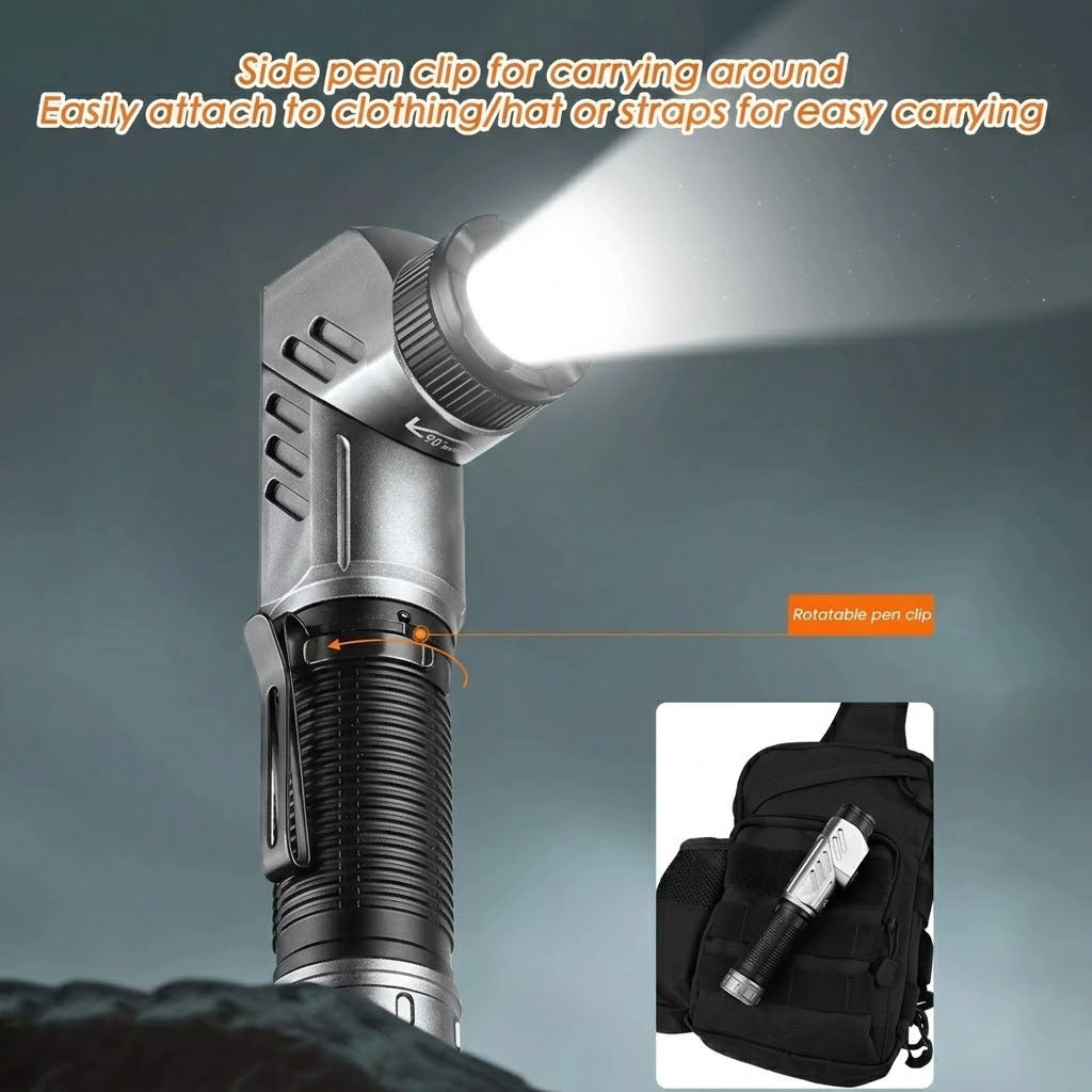 Multi-Angle EDC Magnetic Work Flashlight