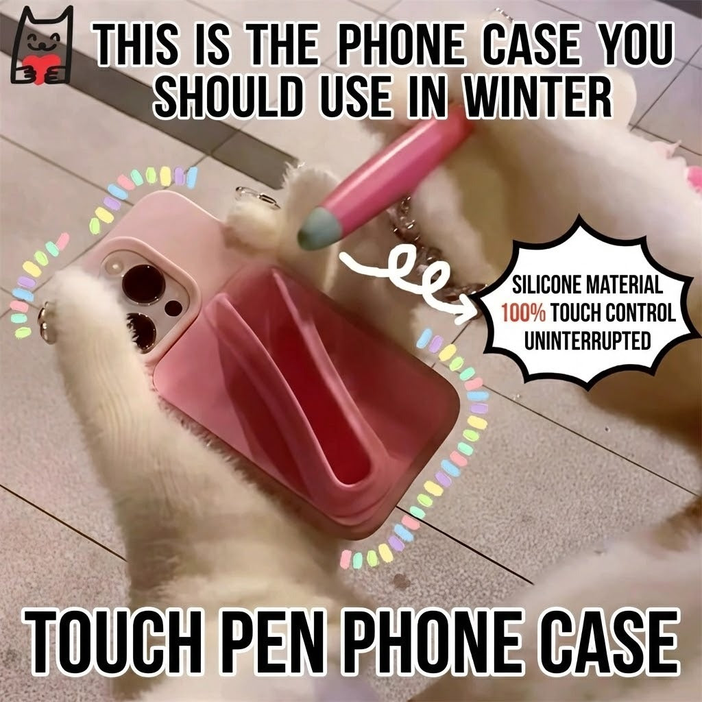 Stylus Holder Cute iPhone Case