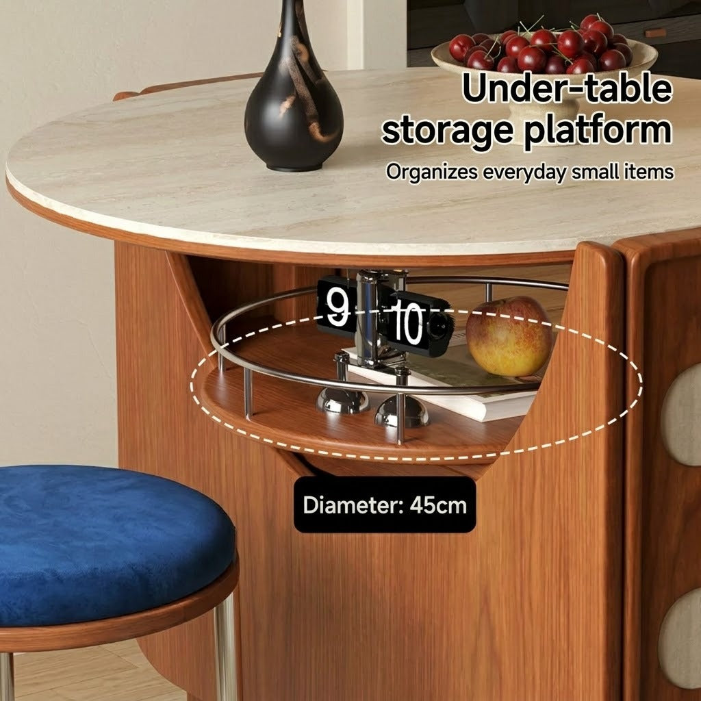 Vintage Style Folding Wooden Dining Table