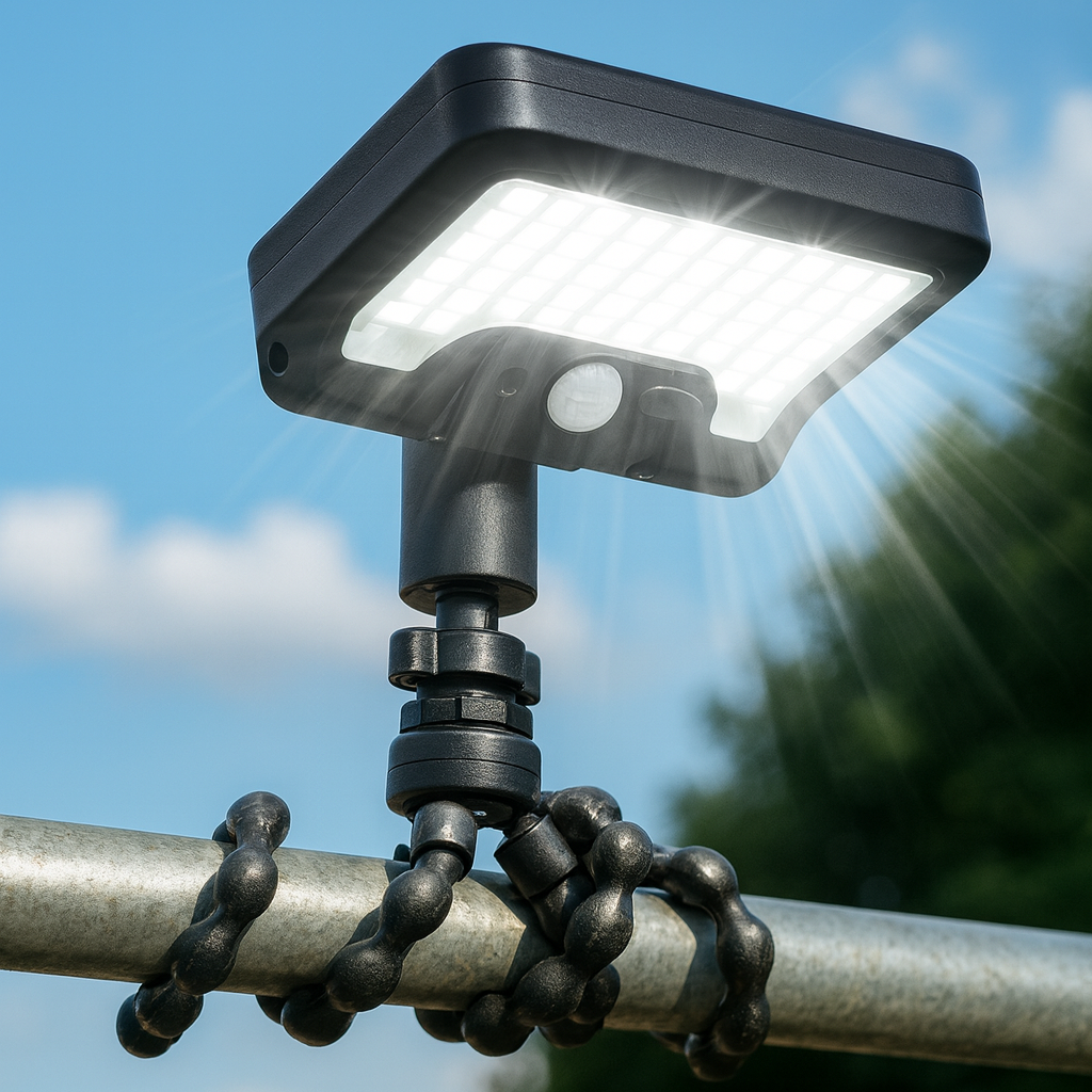 Flexible Tripod Solar Powered Motion Sensor Outdoor Light