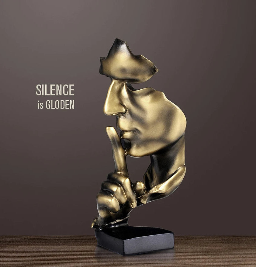 Silent Thinker Abstract Face Home Decor