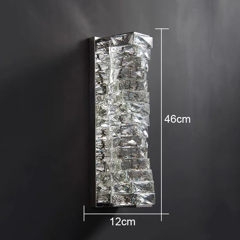 Icefall Crystal American Wall Lamp