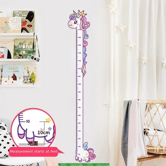 Animal Theme Kids Height Measurement Wall Sticker