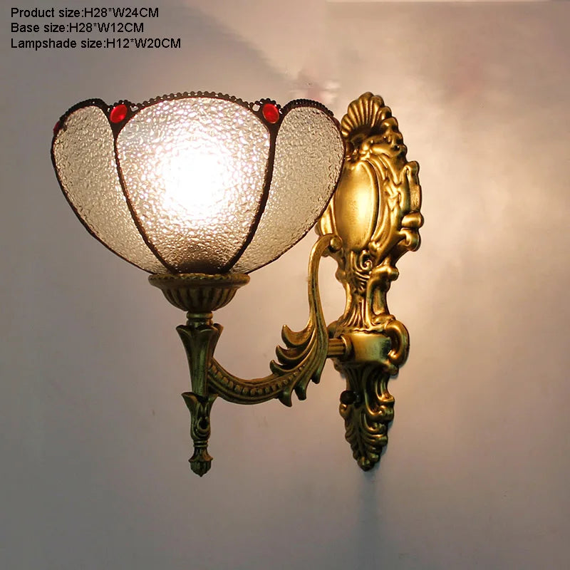 Prism Flight Stained Glass Butterfly Pyramid Wall Lamp