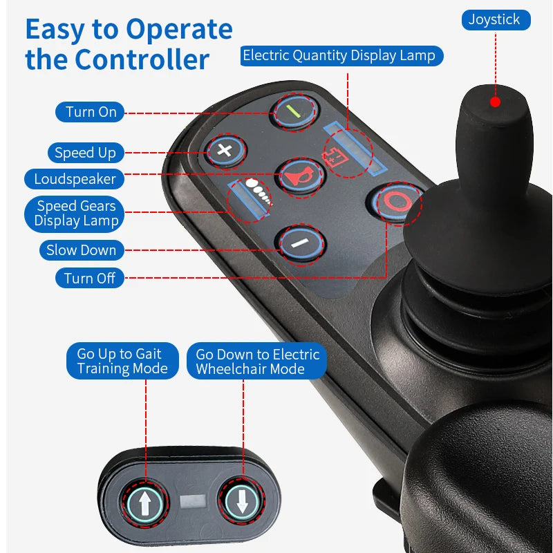 Automatic Standing Assist Walking Rehabilitation Trainer Wheelchair