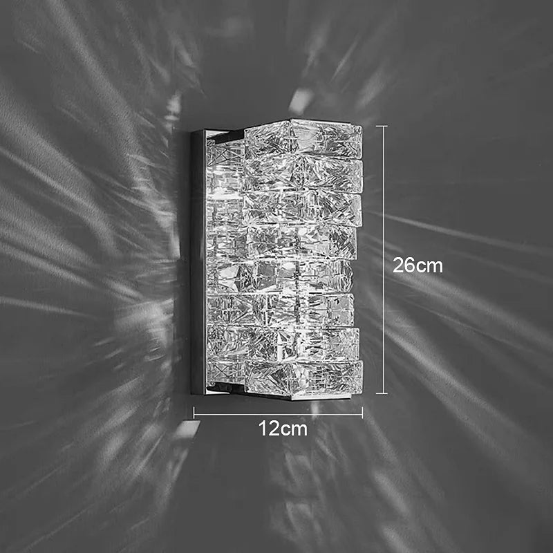 Icefall Crystal American Wall Lamp