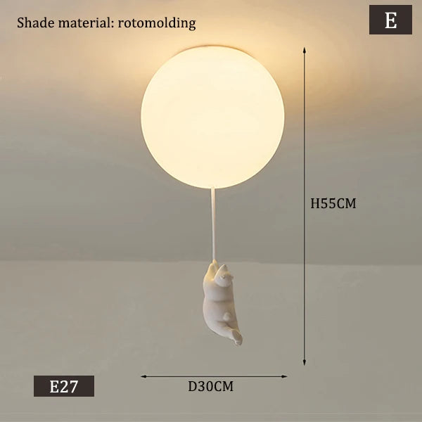 Hanging Bears Balloons Lamp