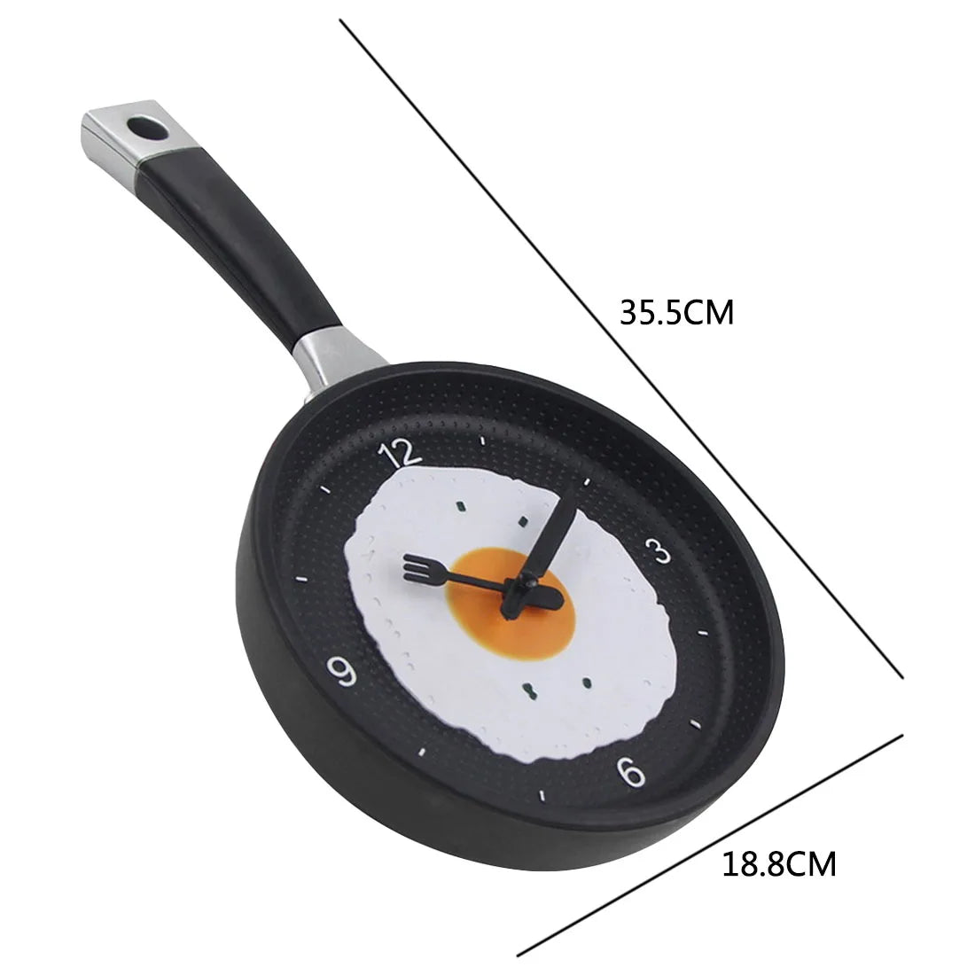 Omelette Pot-Shaped Wall Clock