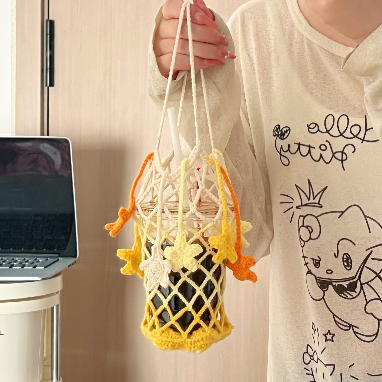 Star Weave Handmade Bottle Holder