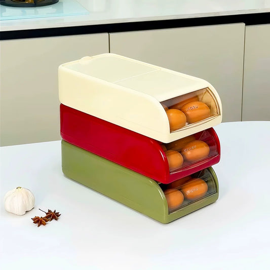 Fresh Stack Egg Storage Organizer Box