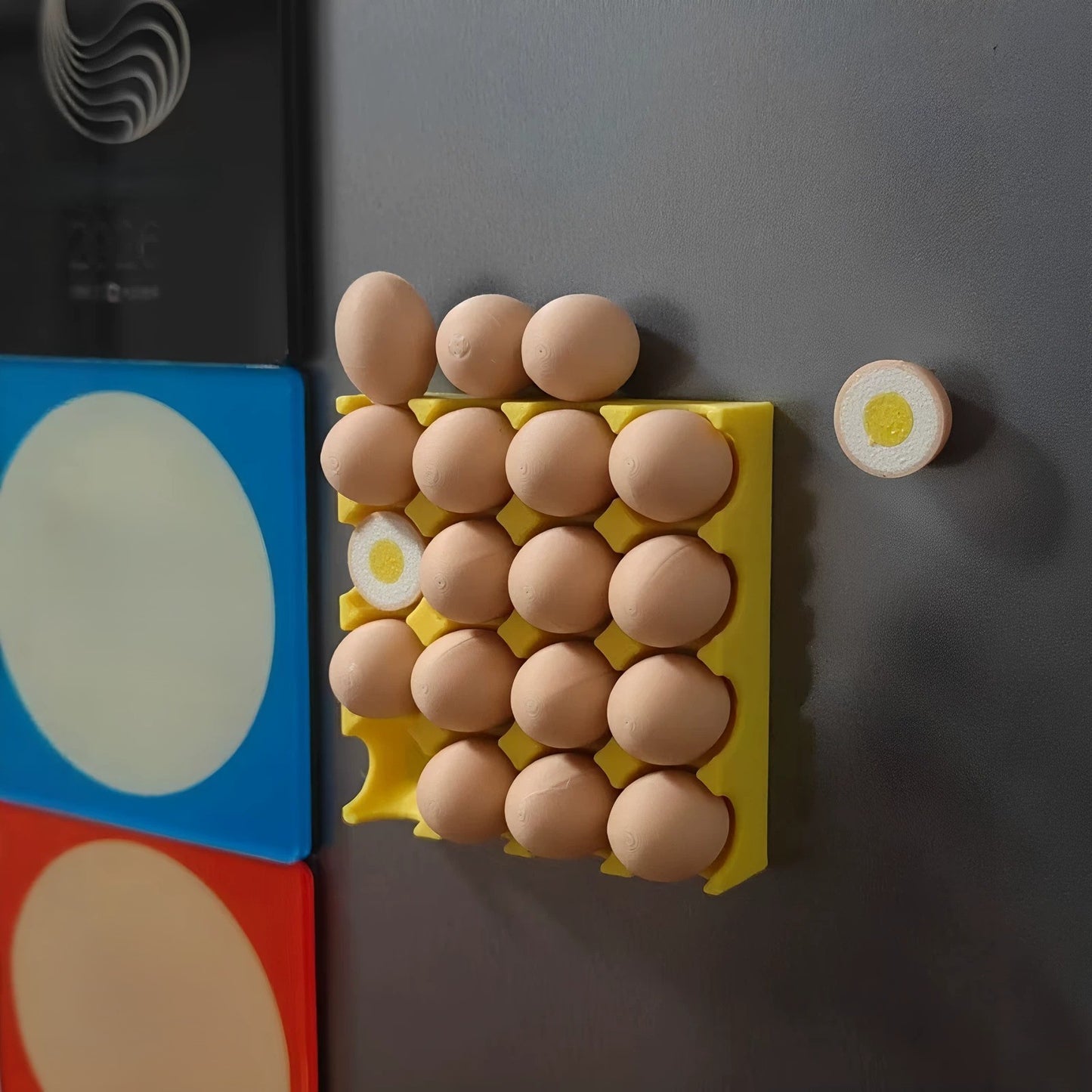 Magnetic Egg Carton Refrigerator Organizer