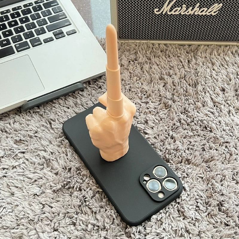 3D Middle Finger Collapsible iPhone Case