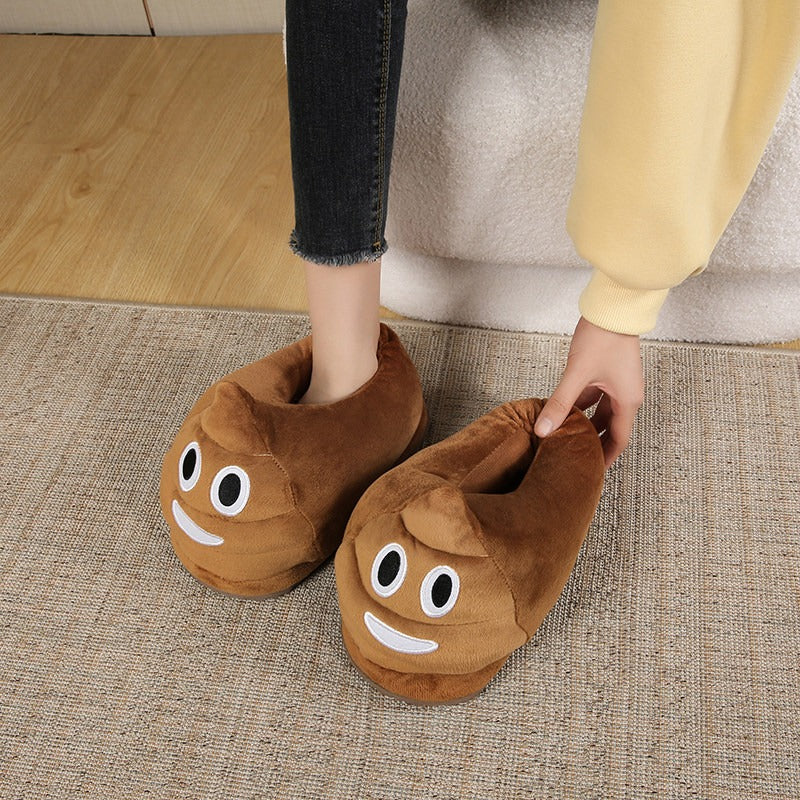 Funny Poop Warm Plush Slippers