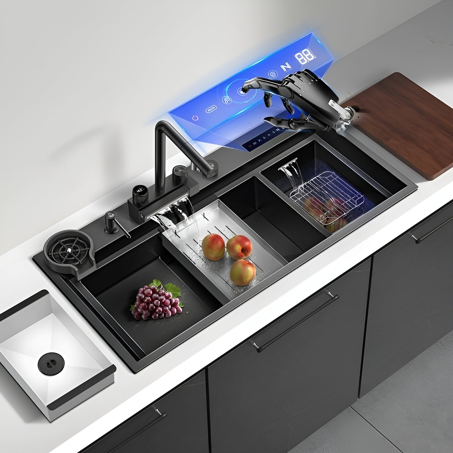 Nebula Kitchen Touch Display Nano Steel Smart Sink
