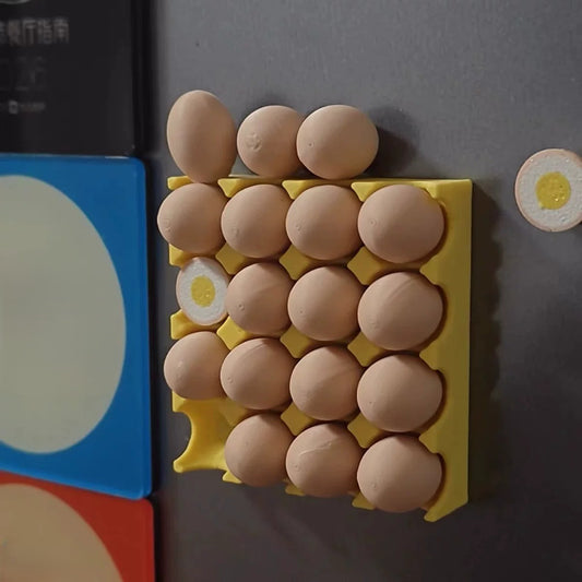Magnetic Egg Carton Refrigerator Organizer