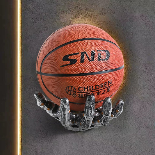 Robotic Hand Basketball Wall-Mounted Rack