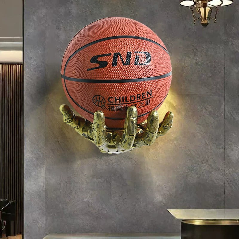 Robotic Hand Basketball Wall-Mounted Rack