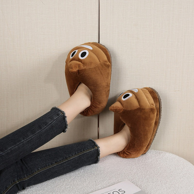 Funny Poop Warm Plush Slippers