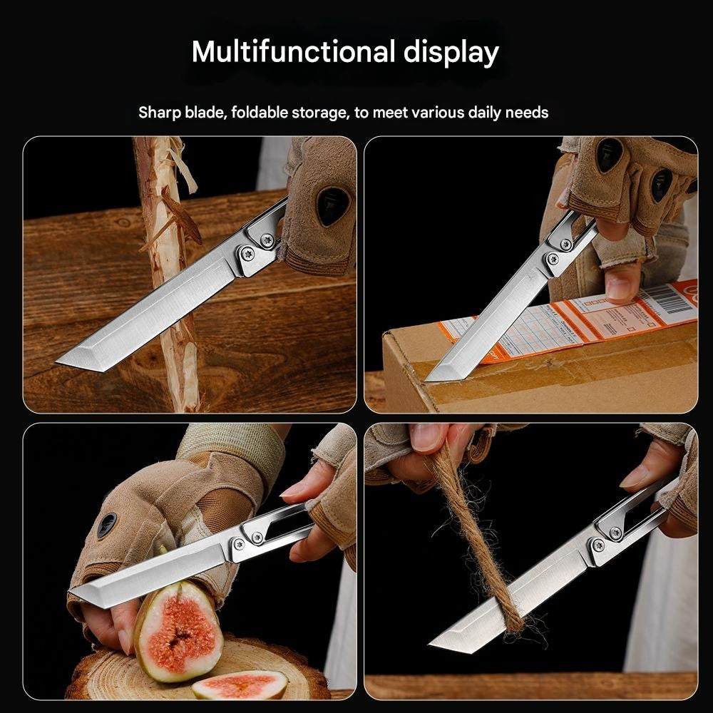 Steel Sharp Foldable Outdoor EDC Knife Tool