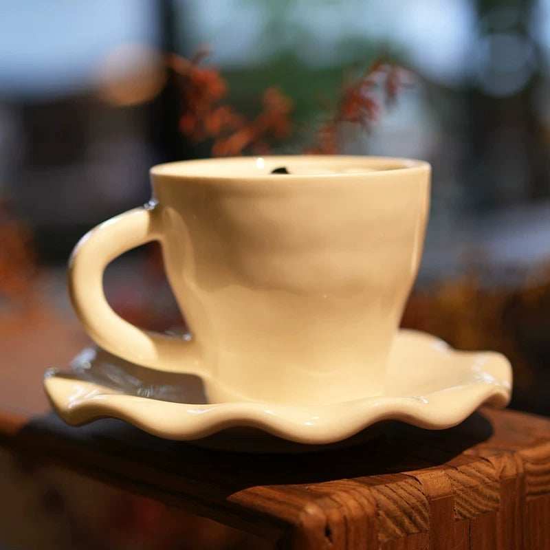 Sleeping Cat Surprise Bottom Ceramic Coffee Mug