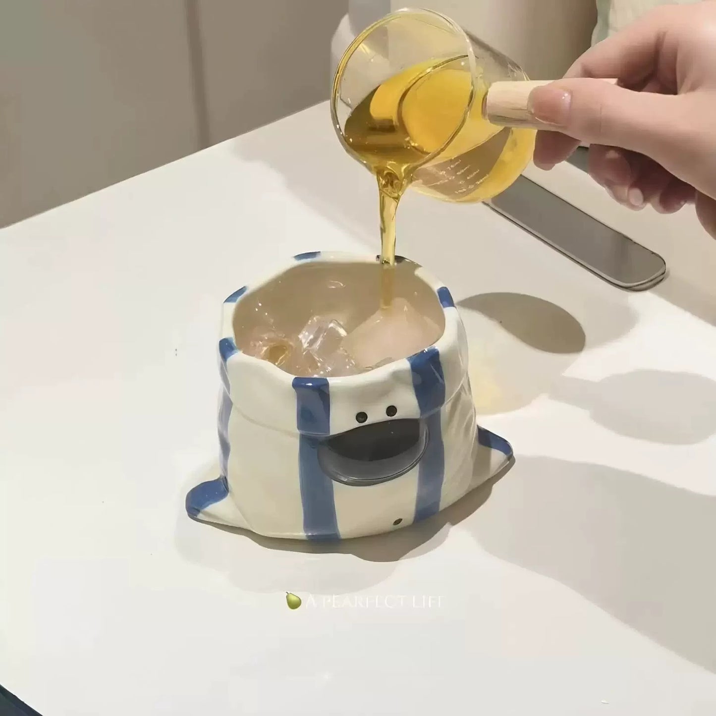Puppy Bite Ceramic Snack Bowl Cup