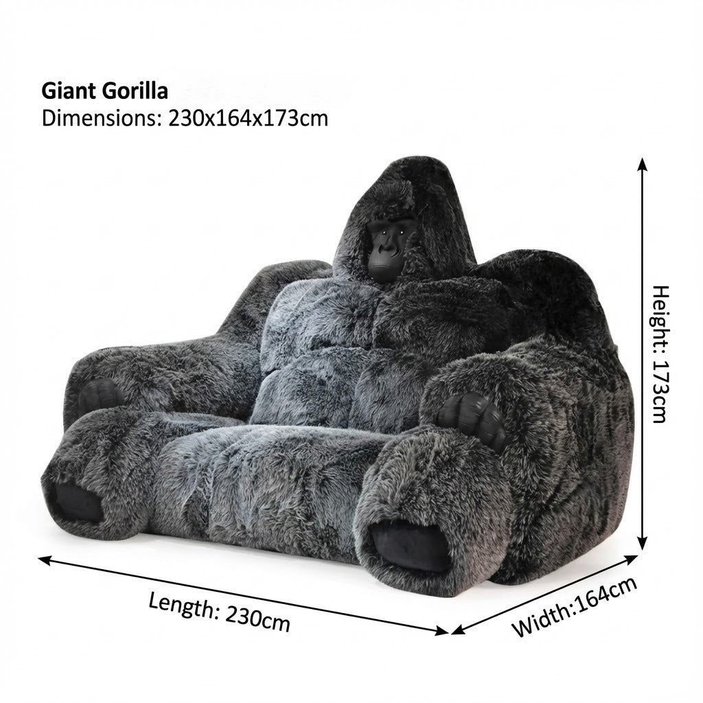 Giant Alpha Gorilla Plush Lounge Sofa