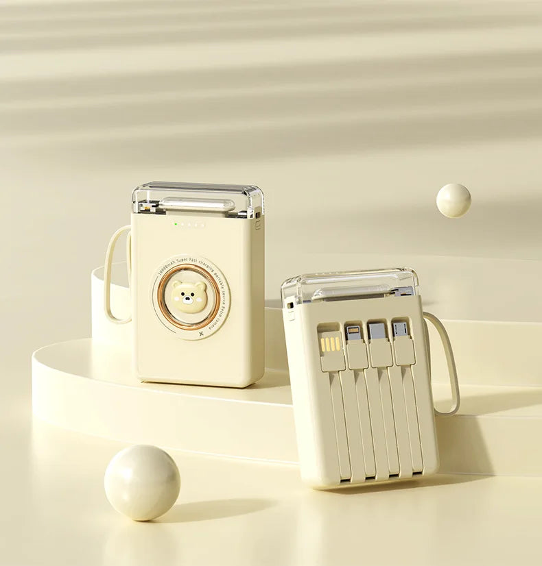 Mini Cute Built-in Cable LED Powerbank