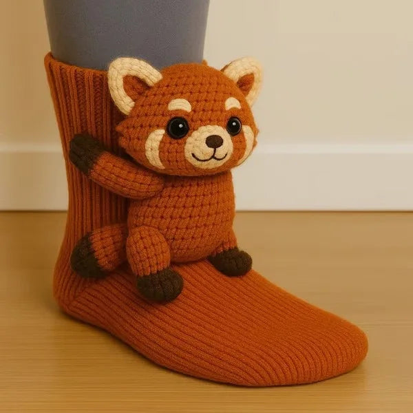 Animal Crew Plush Cozy Socks