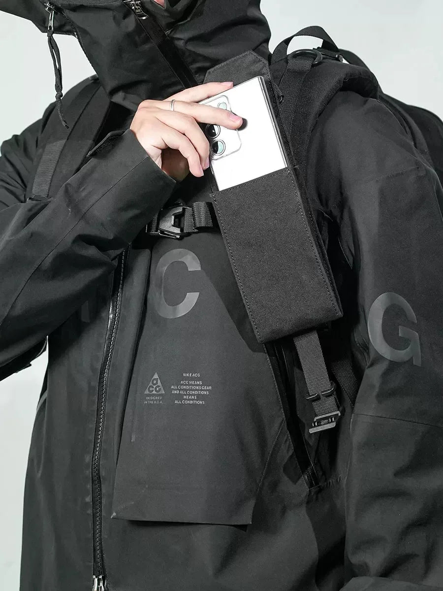 Snap-Release Chest Phone Carrier