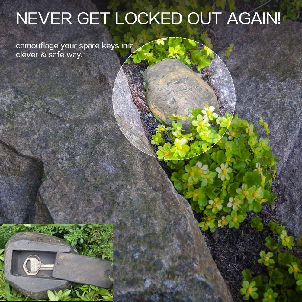 Hidden Stone Design Garden Security Box