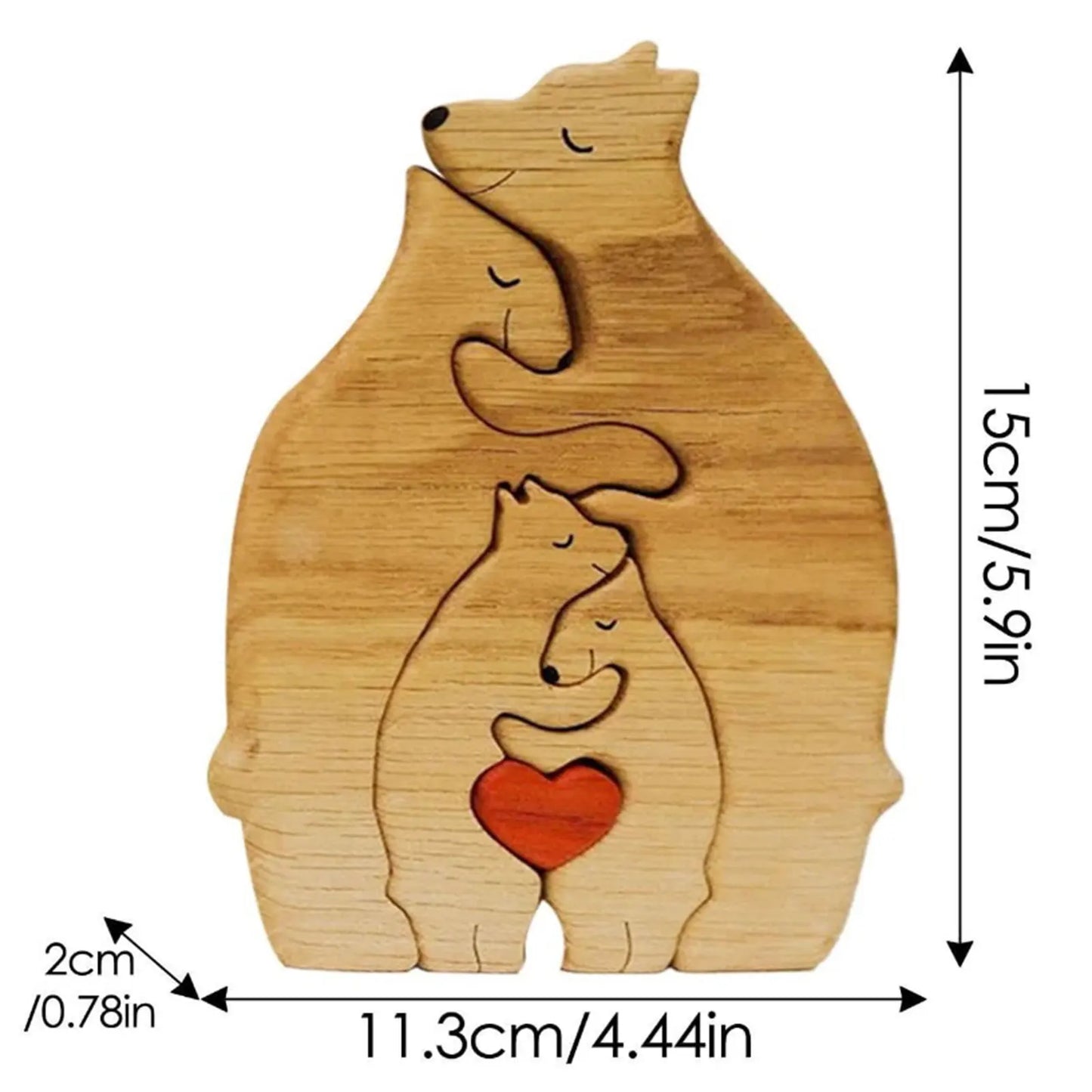 Loving Bears Interlocking Puzzle Decor