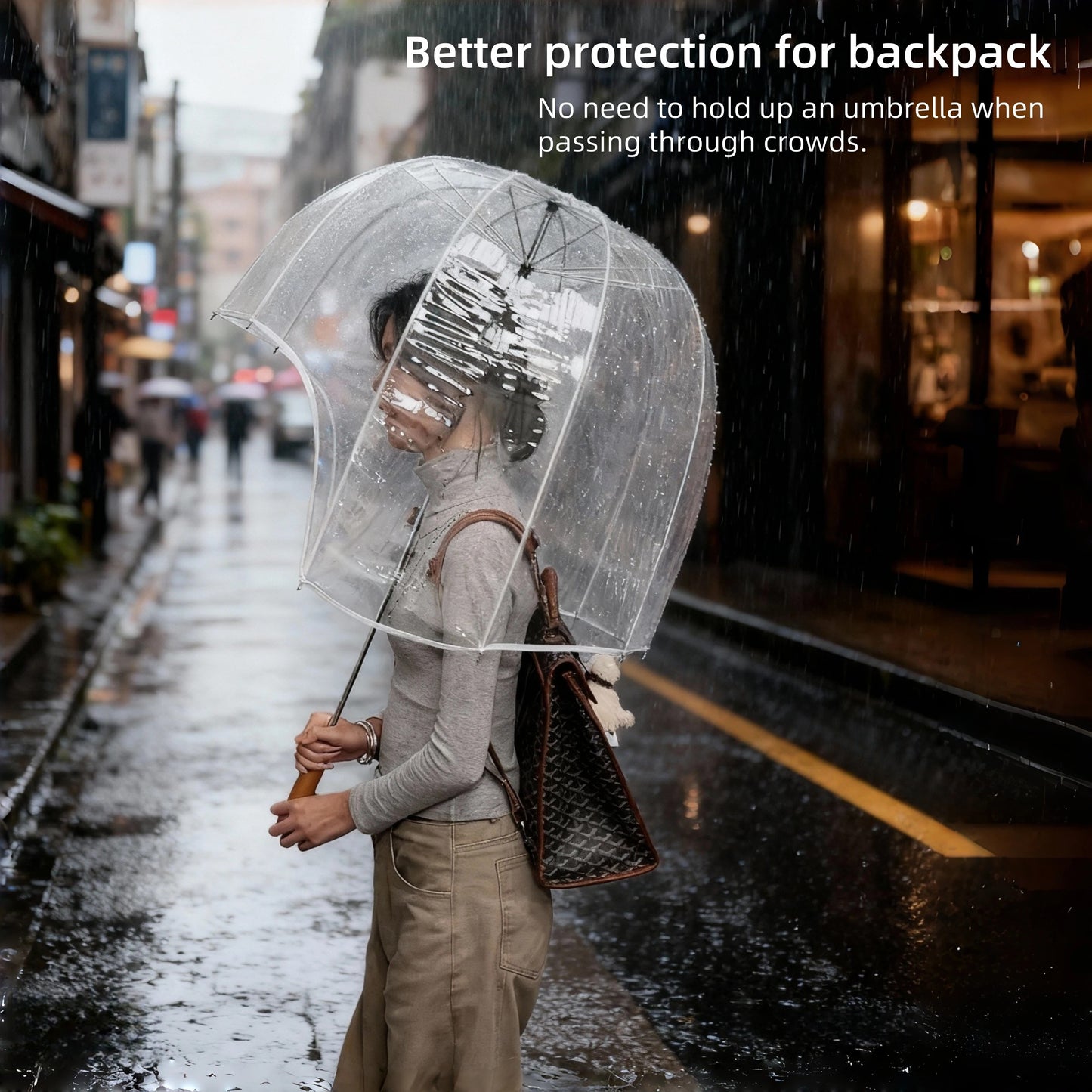 Never Wet Full Cover Bubble Umbrella