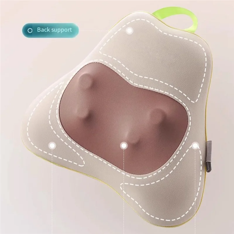 Ergonomic Back Support Heated Vibration Massager