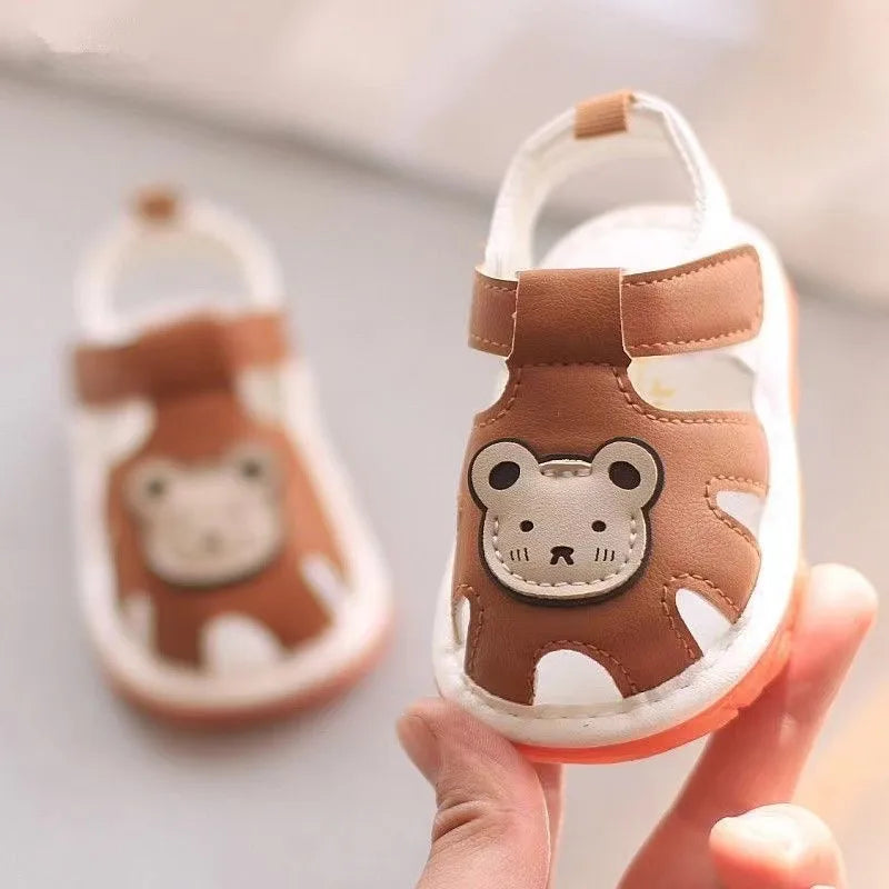 Softpaw Teddy Bear Soft Sole Baby Sandals