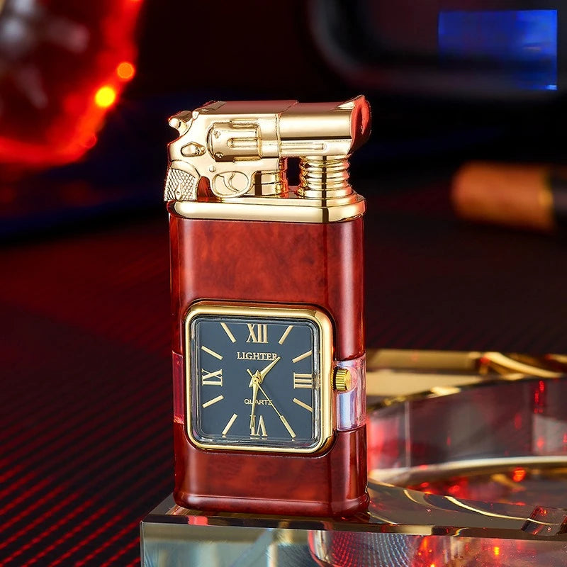 Twin Jets Quartz Dial Dual Flame Metal Lighter