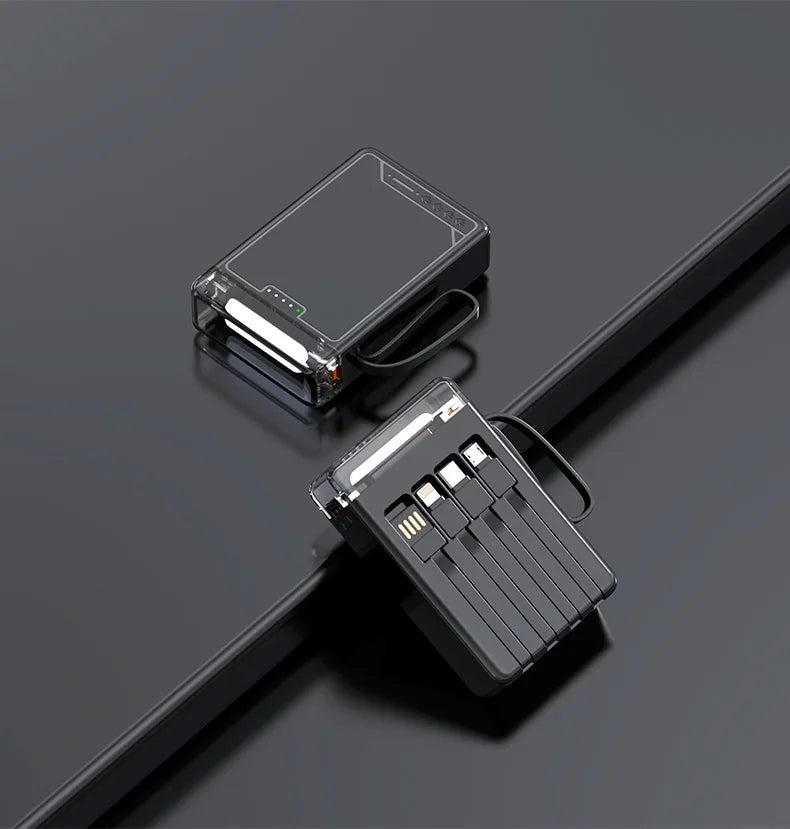 Mini Cute Built-in Cable LED Powerbank
