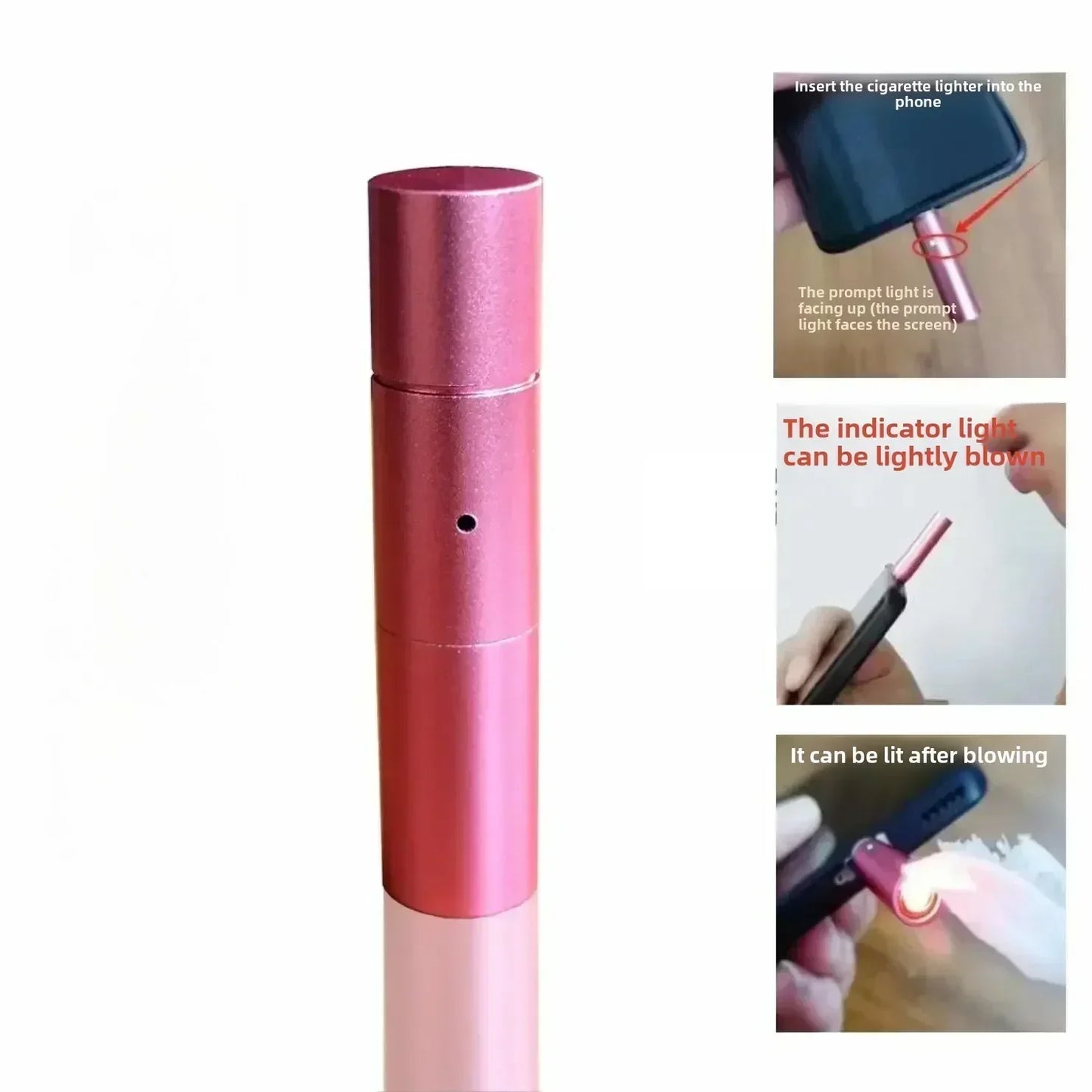 Heat Coil Breath Trigger Windproof Phone Lighter
