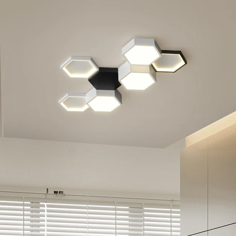Six Points Modern Hexagon LED Ceiling Panel Light