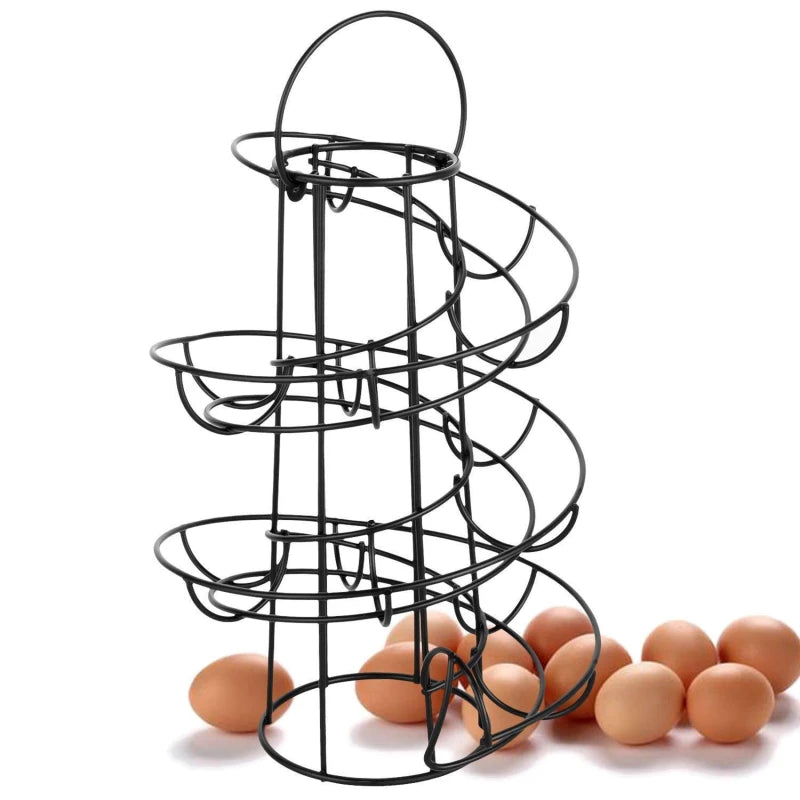 Spiral Rolling Egg Dispenser Rack