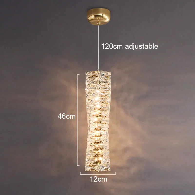 Icefall Crystal American Wall Lamp