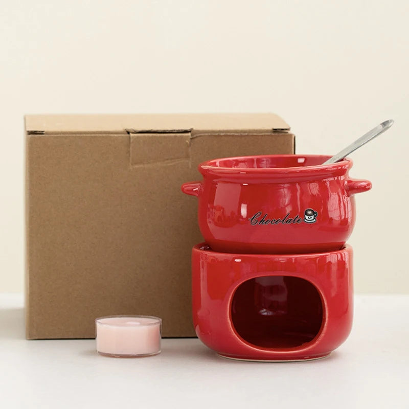 Warm Dip Chocolate Cheese Fondue Pot