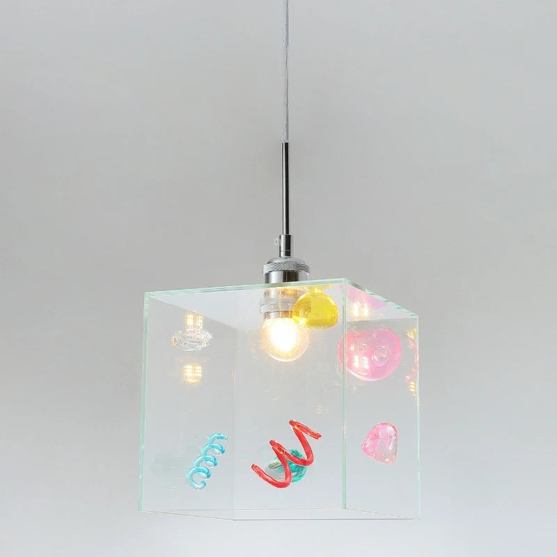 Confetti Cube Minimal Pendant Lamp